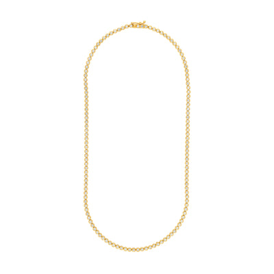Bezel Set Diamond Necklace (4tcw)
