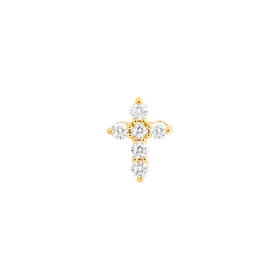 Diamond Cross Earrings (1/4tcw)