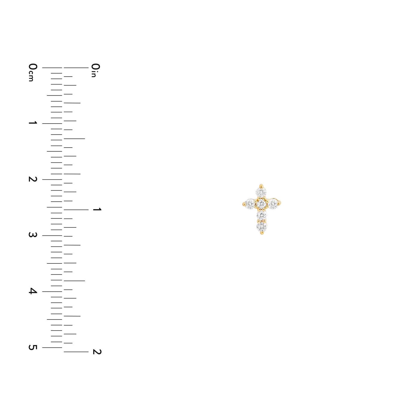 Diamond Cross Earrings (1/4tcw)
