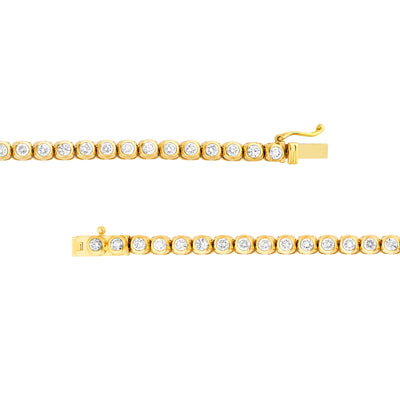 Large Bezel Set Diamond Necklace (7tcw)