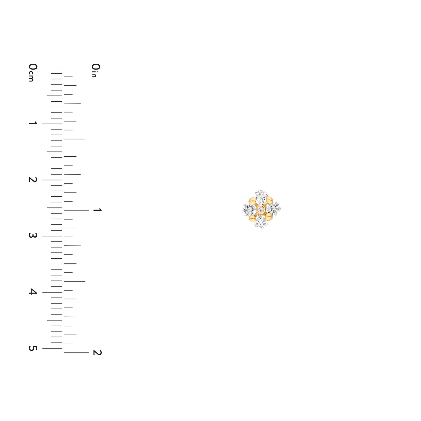 1/2tcw Diamond Flower Stud Earrings
