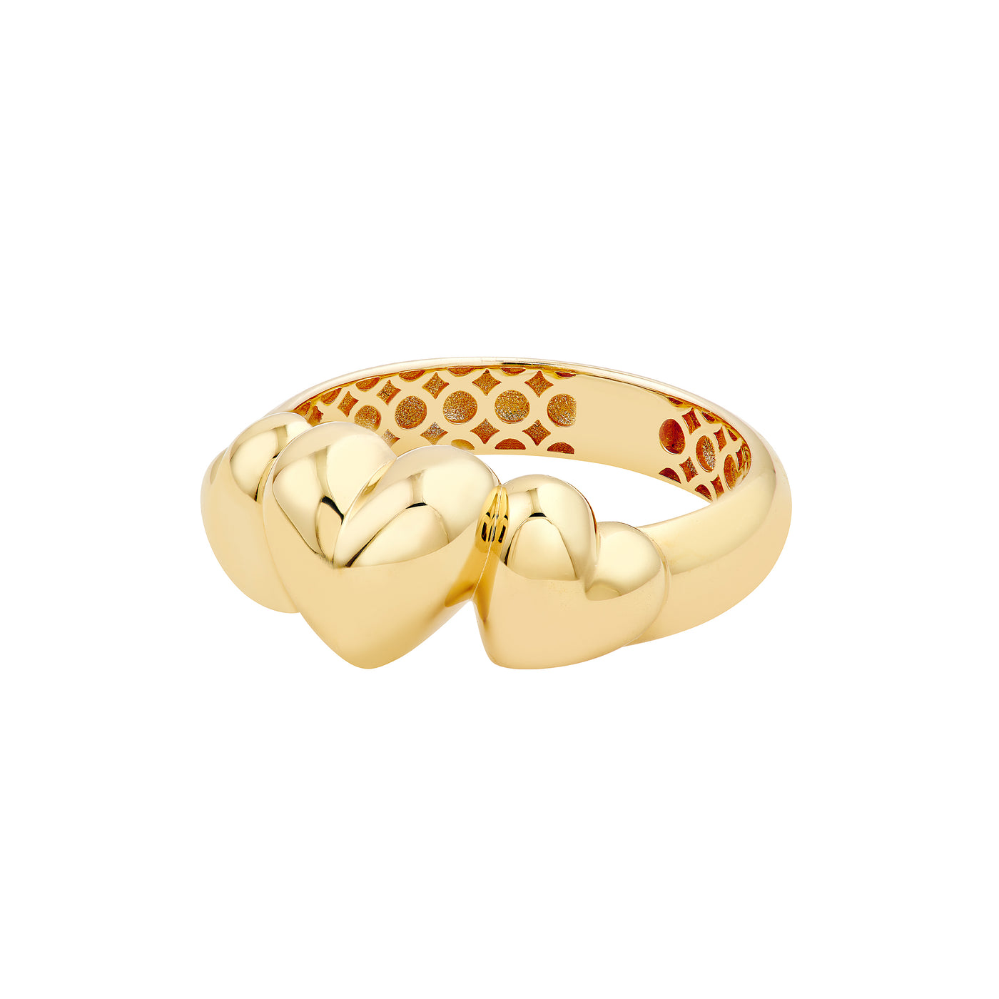 Triple Hearts Ring