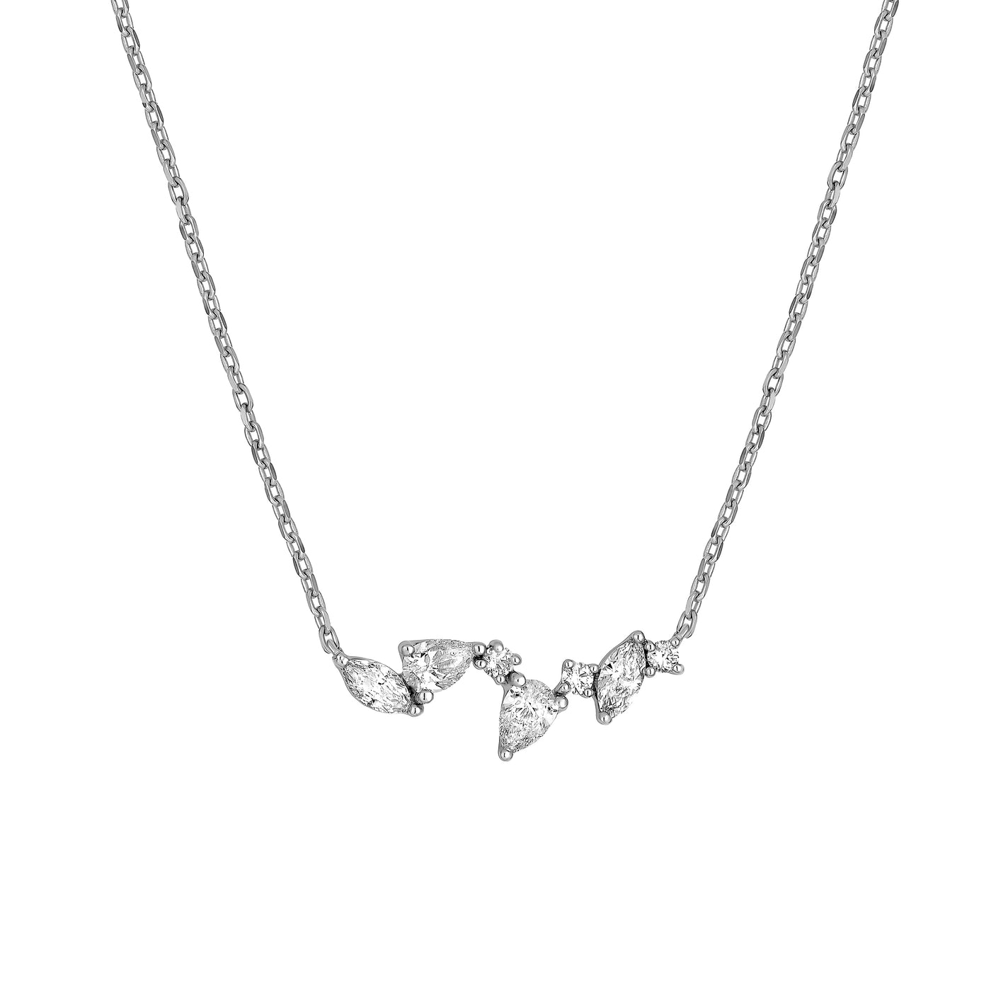 Petite Diamond Blossom Necklace