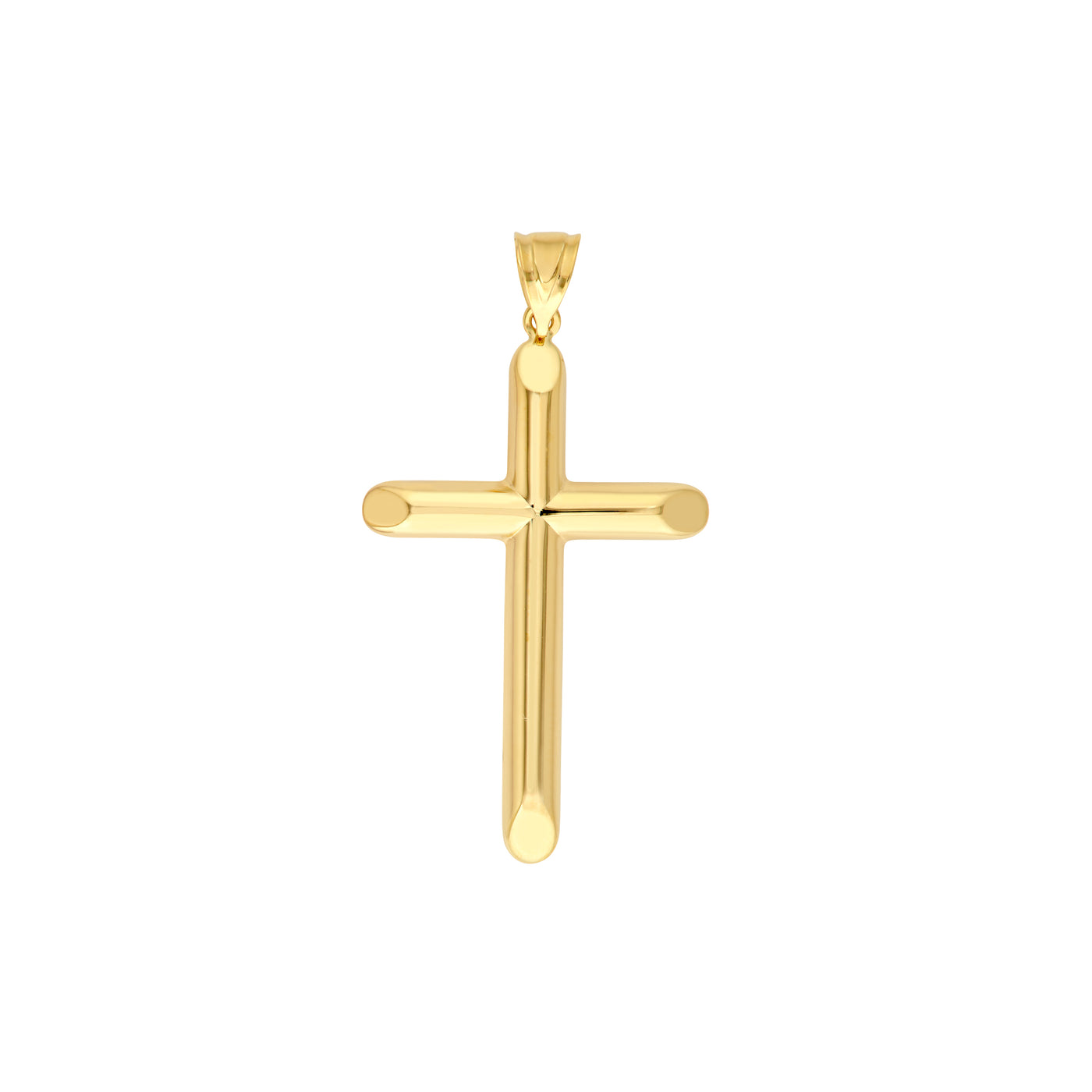 Beveled Edge Cross Pendant