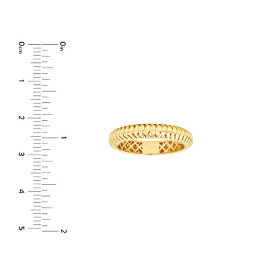 Snake Textured Band Ring