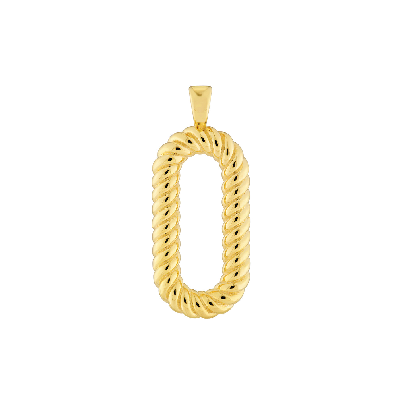 Oval Twisted Pendant