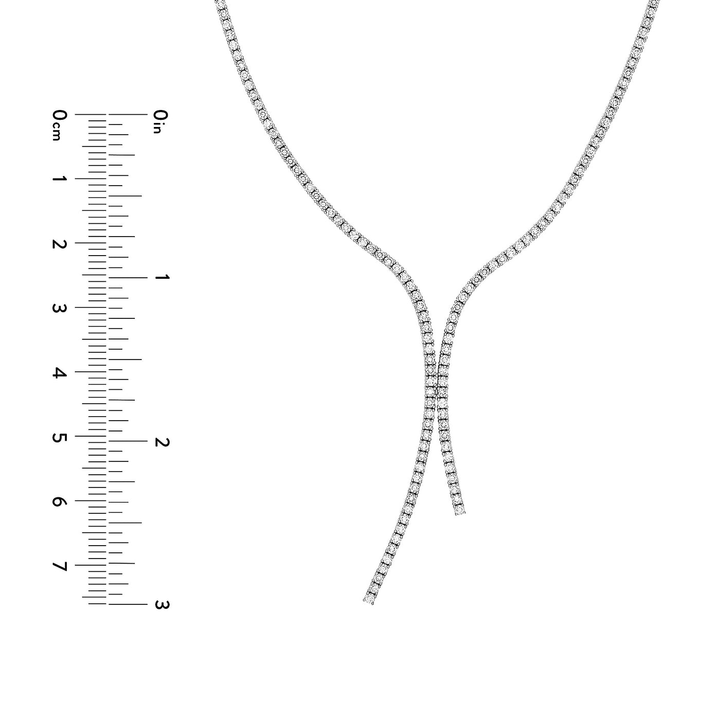 Round 4-7/8tcw Diamond Lariat Necklace