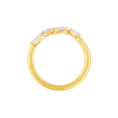 Round Diamond Blossom Band