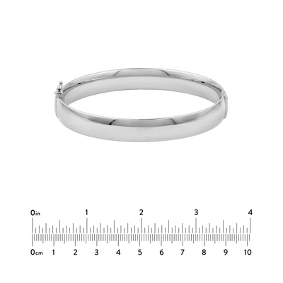 10mm Flat Oval Tube Bangle