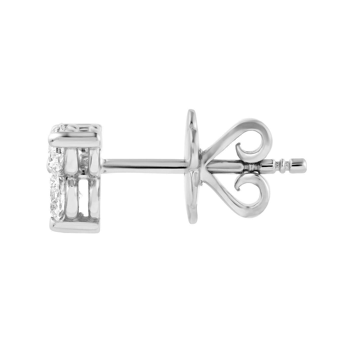 5/8tcw Diamond Trio Stud Earrings