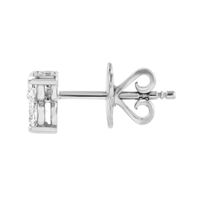 5/8tcw Diamond Trio Stud Earrings