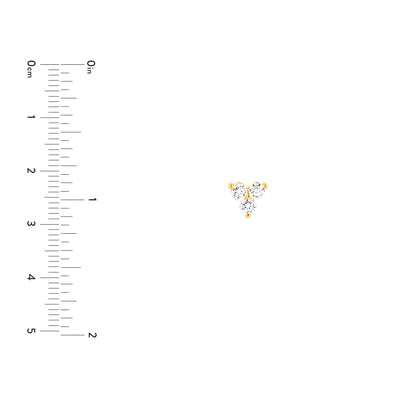 5/8tcw Diamond Trio Stud Earrings