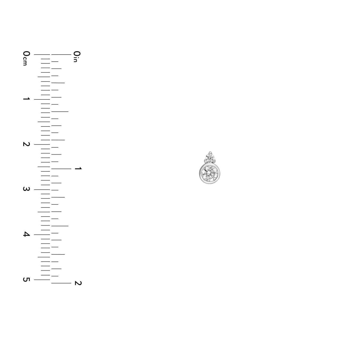 3/8tcw Round Bezel Diamond Earrings