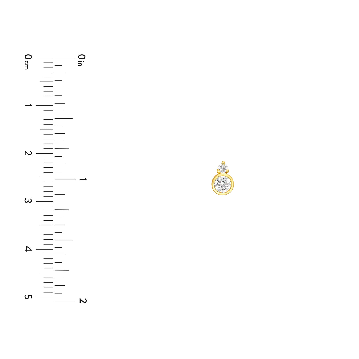3/8tcw Round Bezel Diamond Earrings