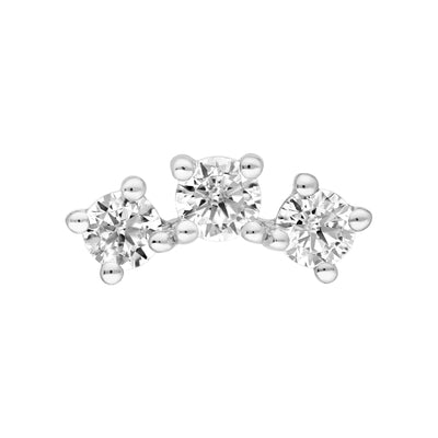 1/2tcw Diamond Trio Stud Earrings