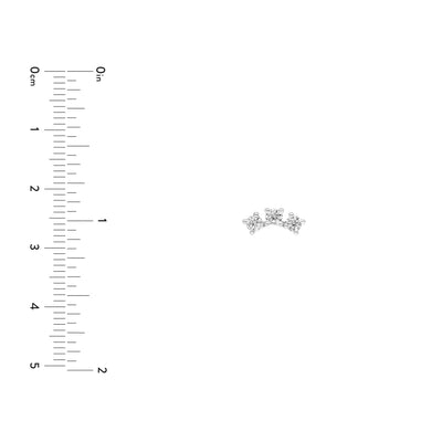 1/2tcw Diamond Trio Stud Earrings