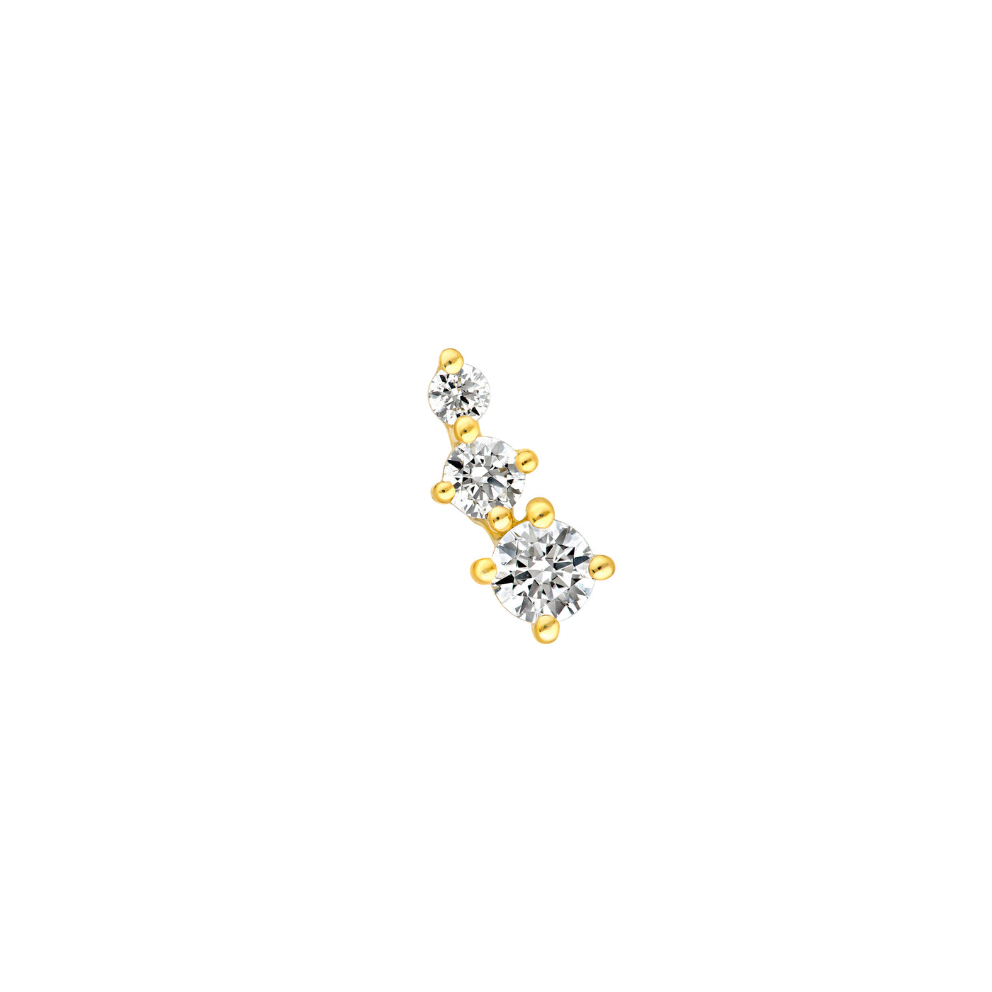 1/5tcw Diamond Graduated Earrings