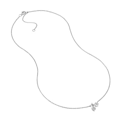 2tcw Marquise & Round Diamond Station Necklace