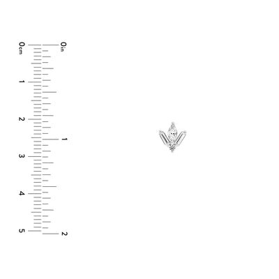 7/8tcw Multi-Cut Diamond Stud Earrings