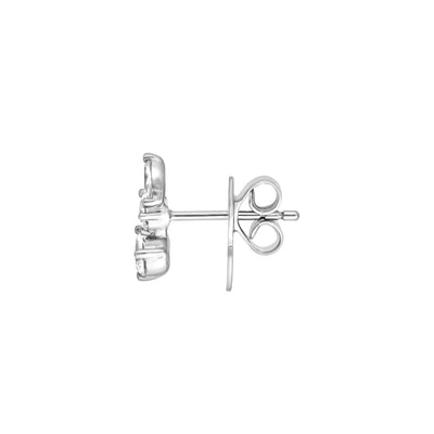 7/8tcw Pear Marquise and Round Diamond Stud Earrings