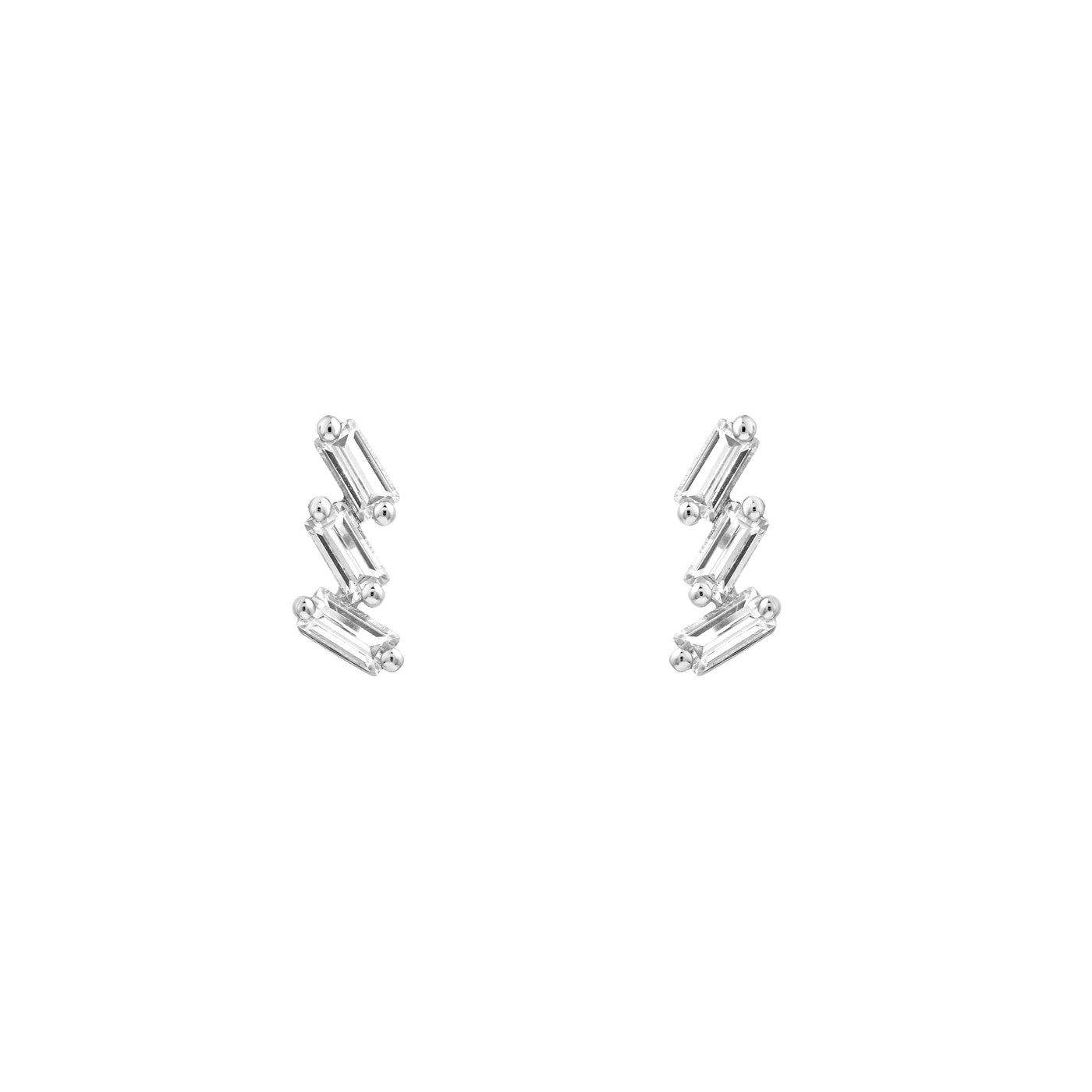 7/8tcw Diamond Helix Earrings