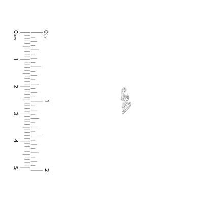 7/8tcw Diamond Stacked Earrings