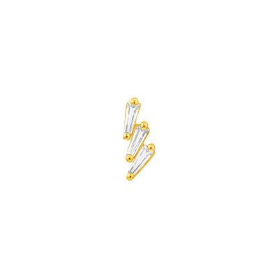 7/8tcw Diamond Stacked Earrings