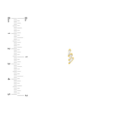 7/8tcw Diamond Stacked Earrings