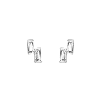 1/2tcw Baguette Diamond Stud Earrings