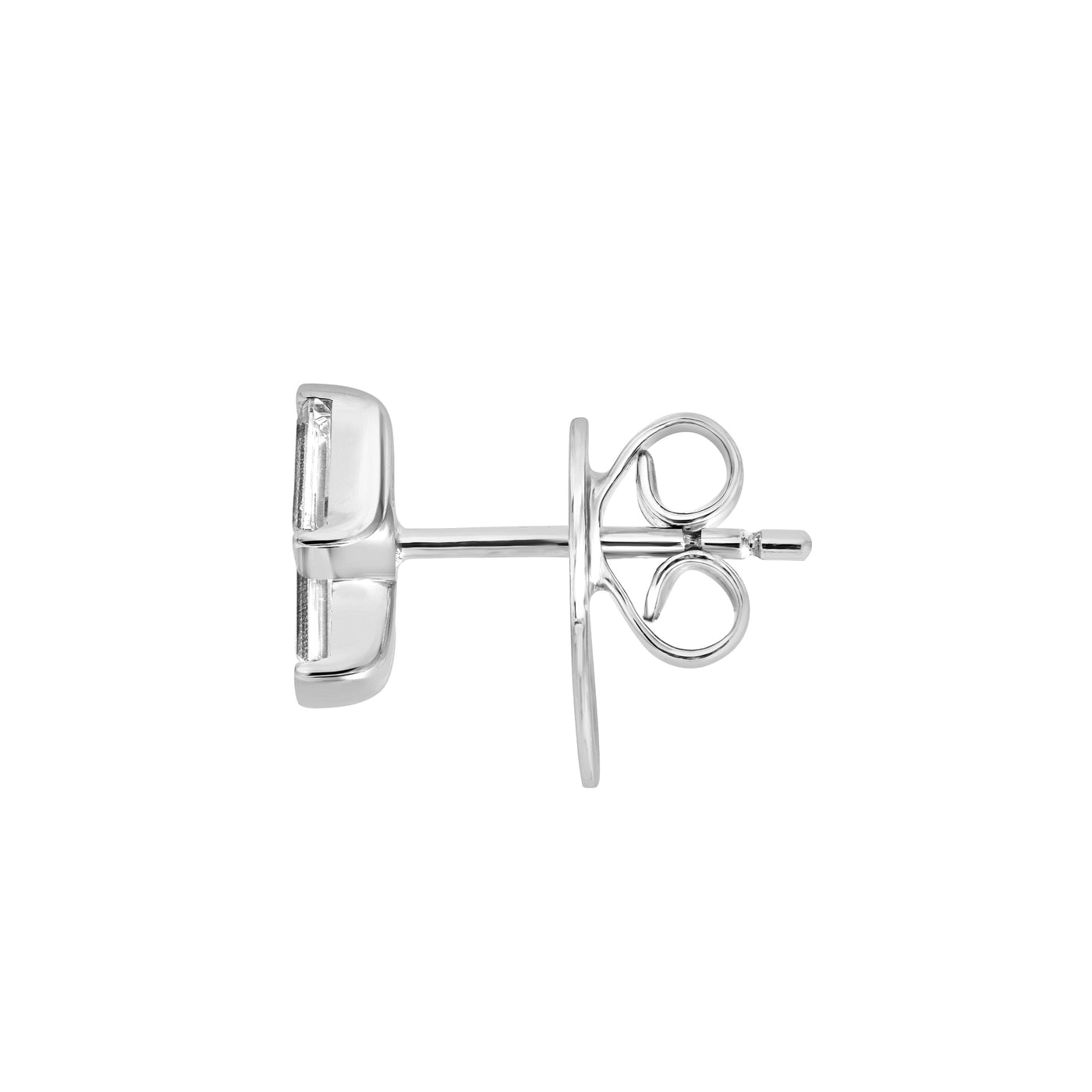 1/2tcw Baguette Diamond Stud Earrings