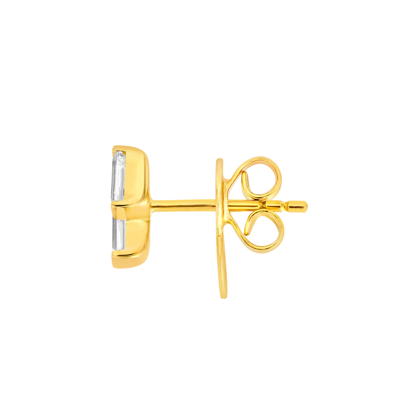 1/2tcw Baguette Diamond Stud Earrings