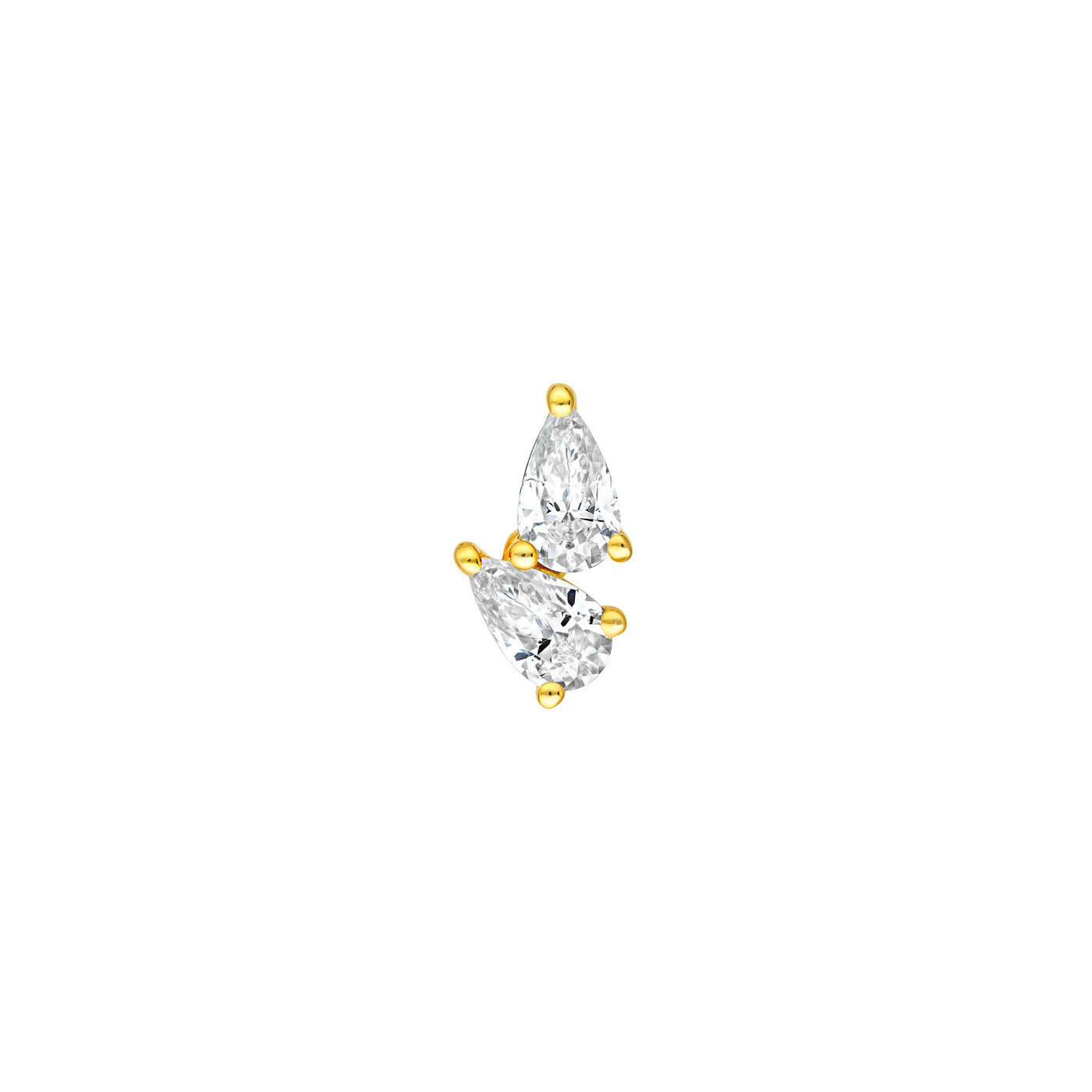1tcw Diamond Pear Stud Earrings