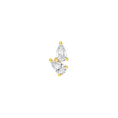 1tcw Diamond Pear Stud Earrings