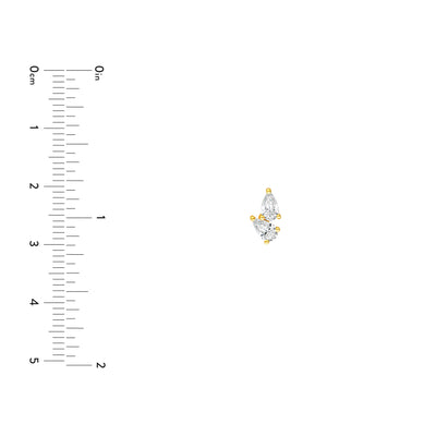 1tcw Diamond Pear Stud Earrings