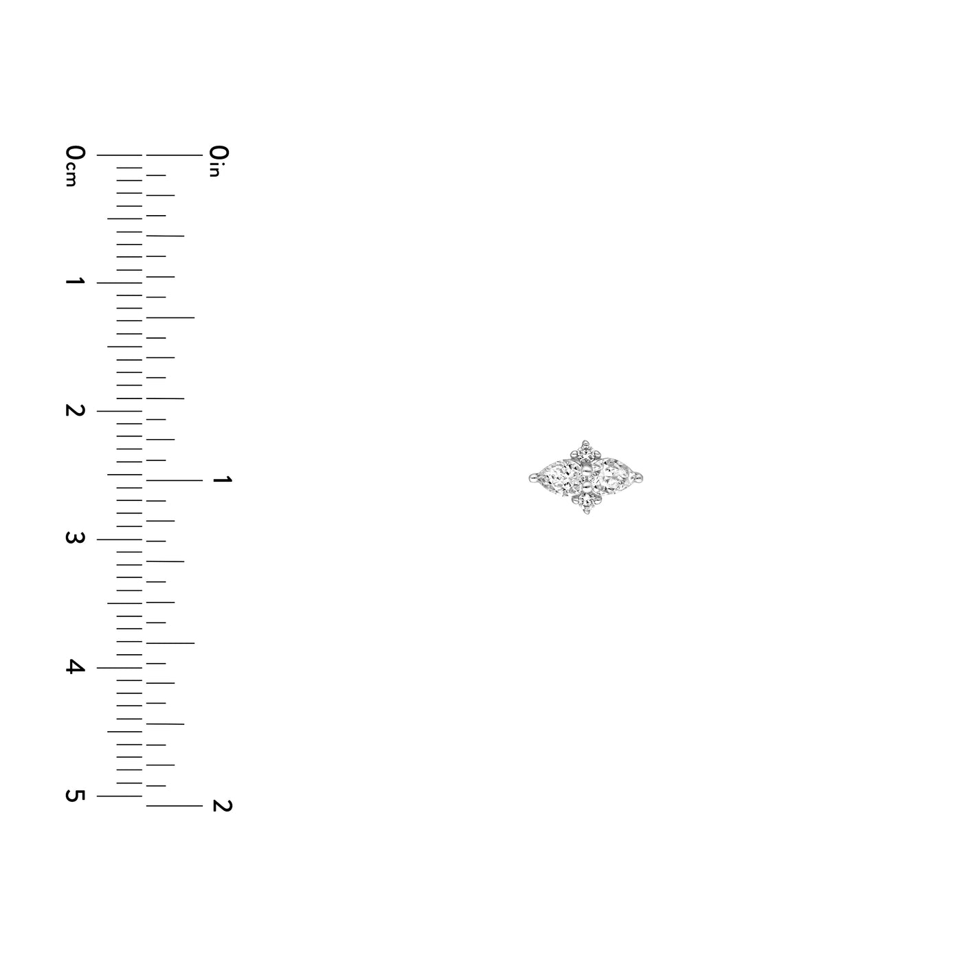 7/8tcw Pear & Round Diamond Earrings