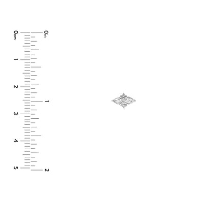 7/8tcw Pear & Round Diamond Earrings