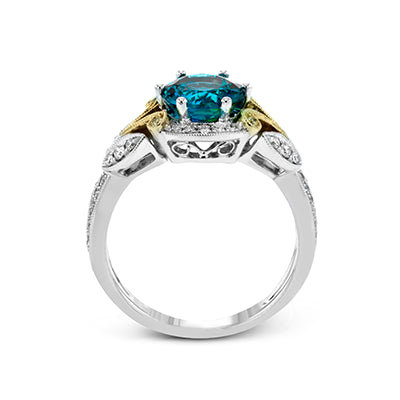 Color Ring in 18k Gold with Diamonds