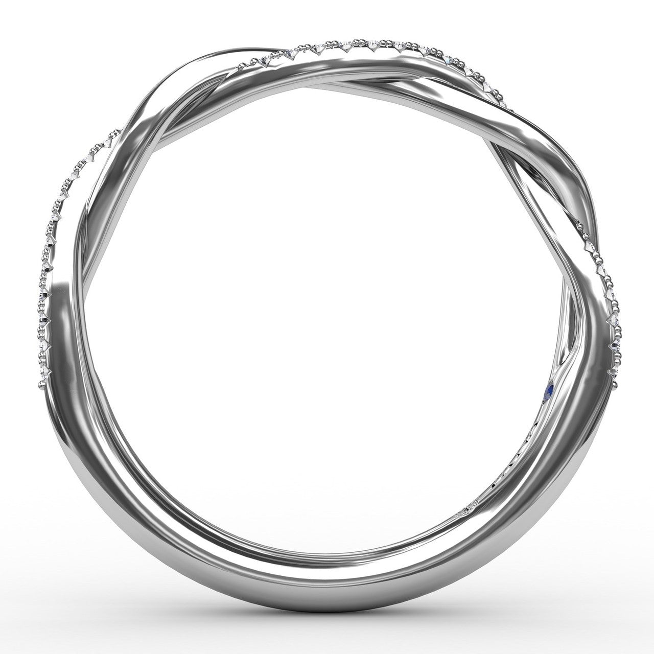 Diamond Twist Wedding Band
