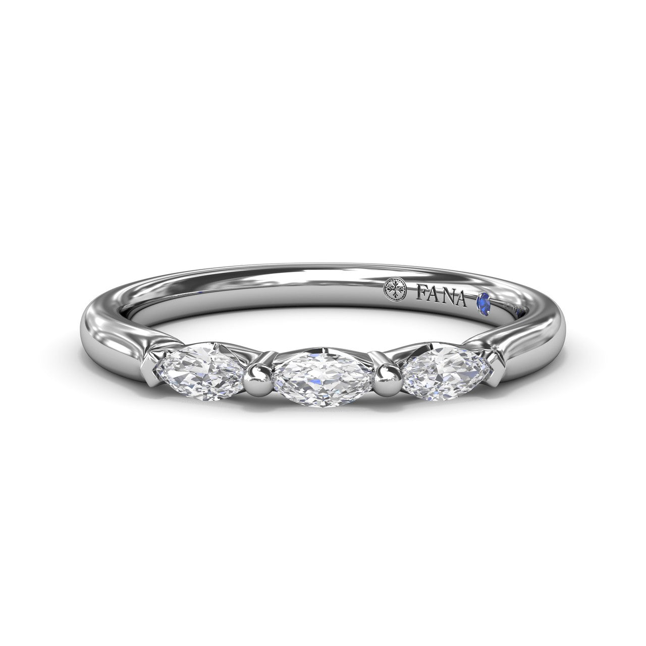 Marquise Diamond Wedding Band