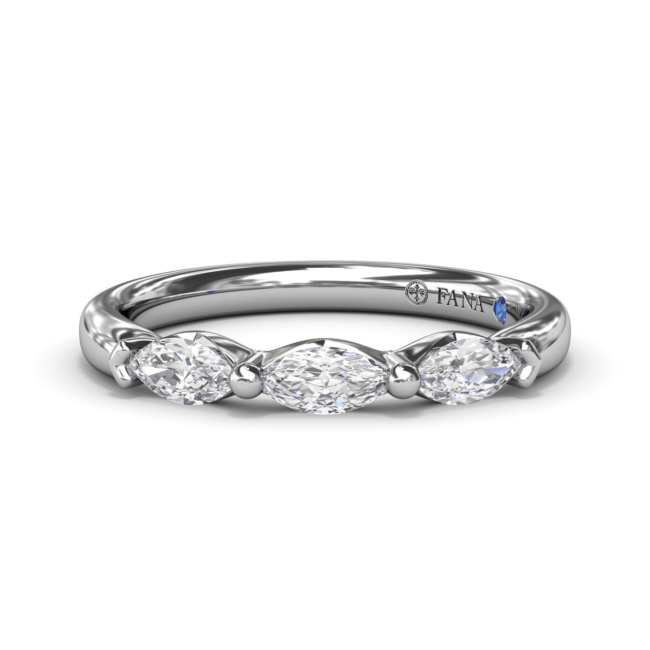 Marquise Diamond Wedding Band