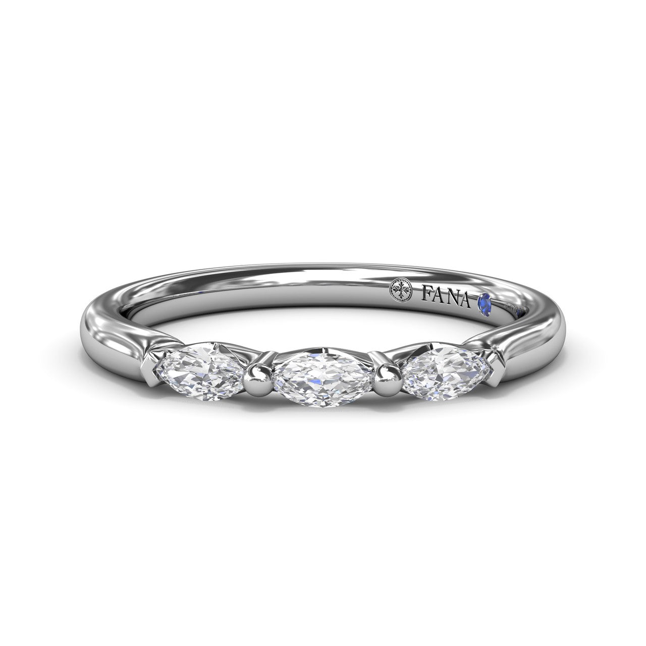 Marquise Diamond Wedding Band