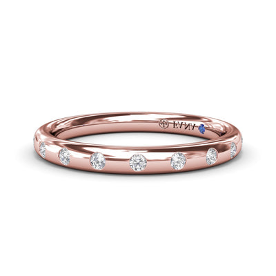 Flush Diamond Wedding Band