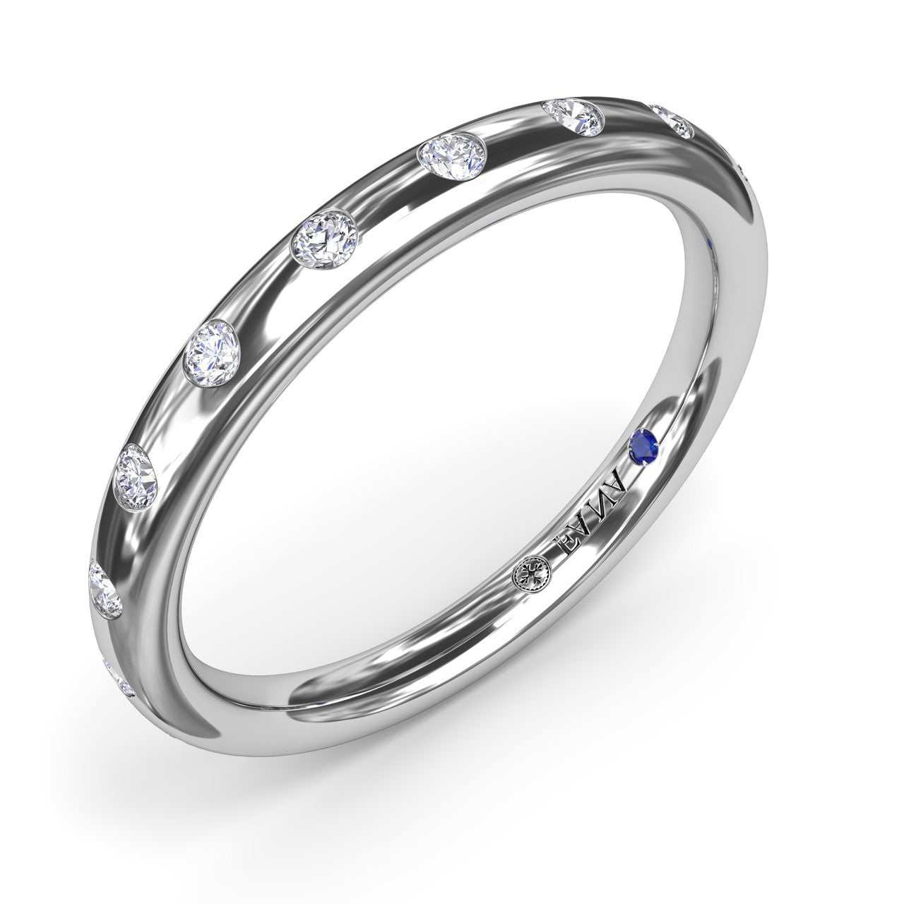 Flush Diamond Wedding Band