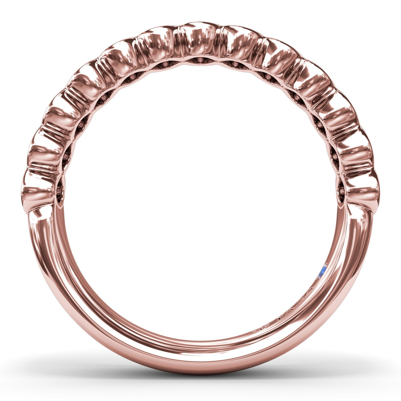 Bezel-Set Diamond Wedding Band