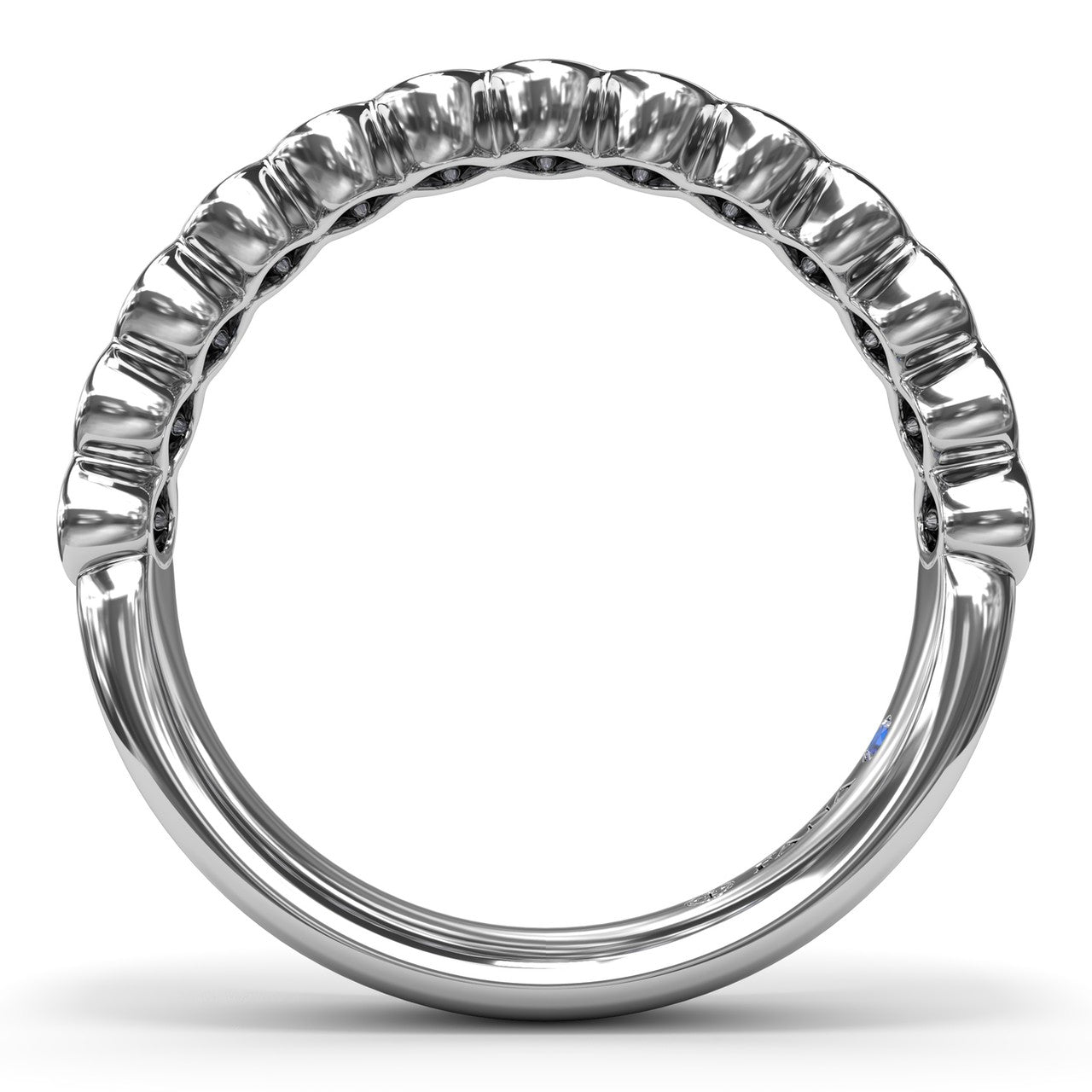 Bezel-Set Diamond Wedding Band