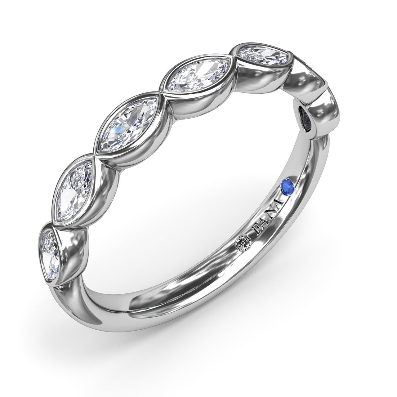 Marquise Diamond Wedding Band