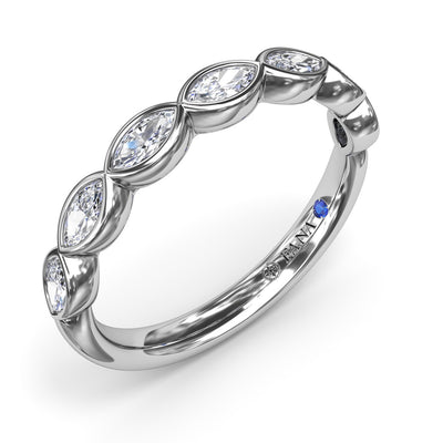 Marquise Diamond Wedding Band