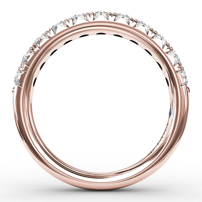 French Pave Set Anniversary Band