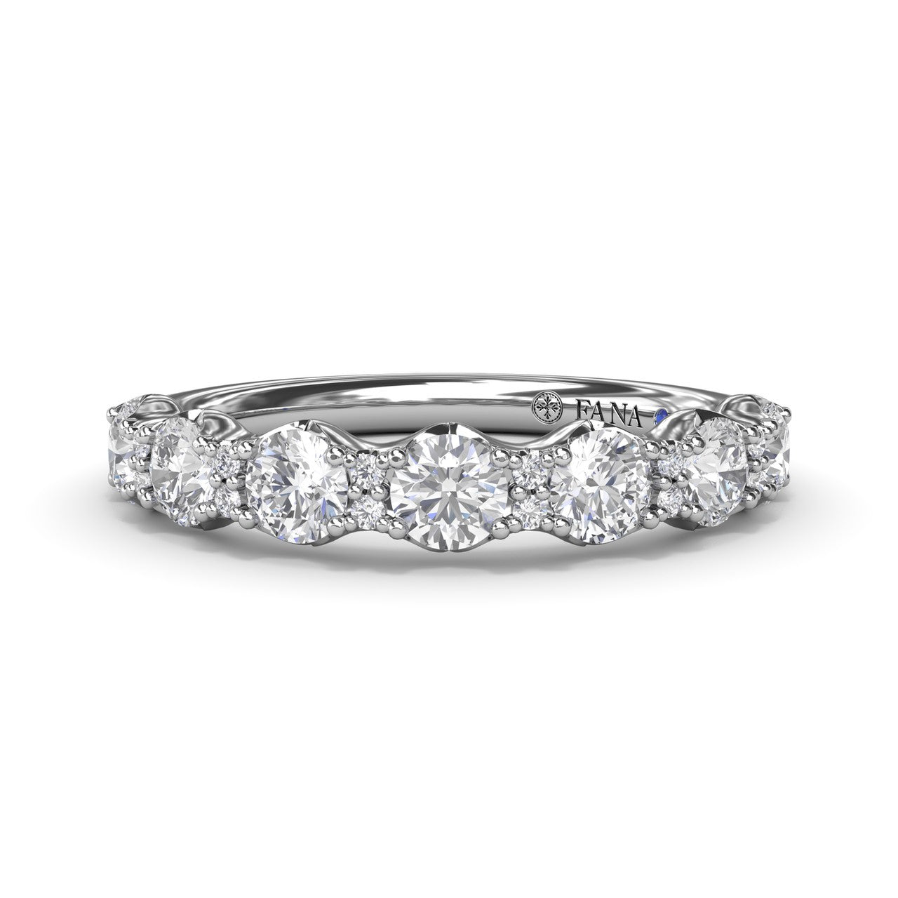 Round Diamond Anniversary Band